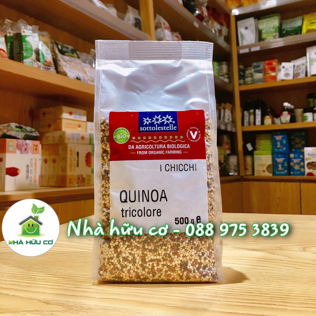 Diêm mạch/Quinoa 3 màu hữu cơ Sottolestelle 250g/500g - Date: 5/2023 - Nhà Hữu Cơ