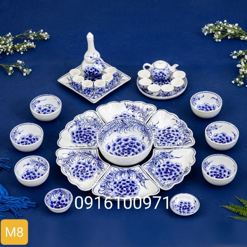 Combo bộ bát đĩa hoa mặt trời