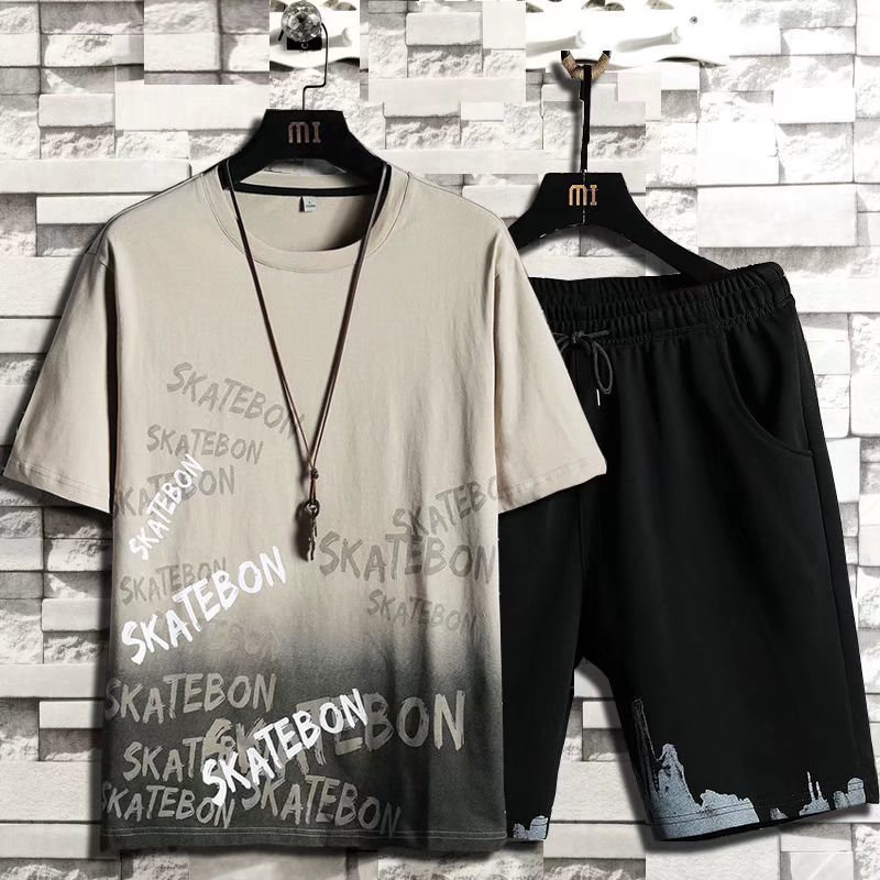 Áo Thun Tay Ngắn Dáng Rộng In Họa Tiết Phong Cách Hàn Quốc Thời Trang Mùa Hè Cho Nam size M-5XL