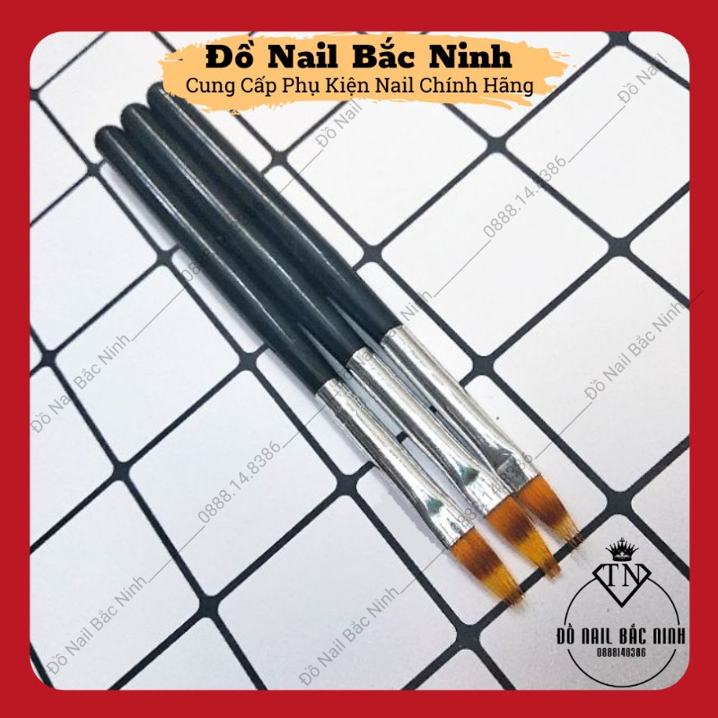 Cọ Ombre Mái Thưa Cán Gỗ Làm Nail