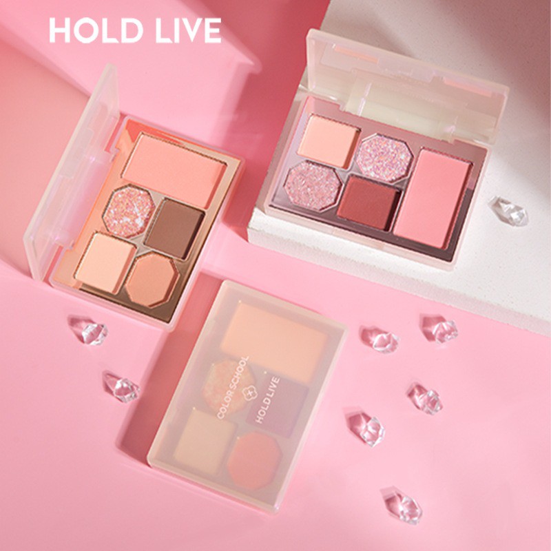 (Hàng Mới Về) Bảng Phấn Trang Điểm Mắt / Má Hồng Chống Thấm Nước Thương Hiệu Hold Live | BigBuy360 - bigbuy360.vn