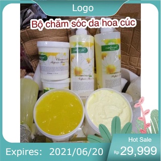 Bộ chăm sóc da hoa cúc đủ 4 món hàng chuẩn cho spa cao cấp