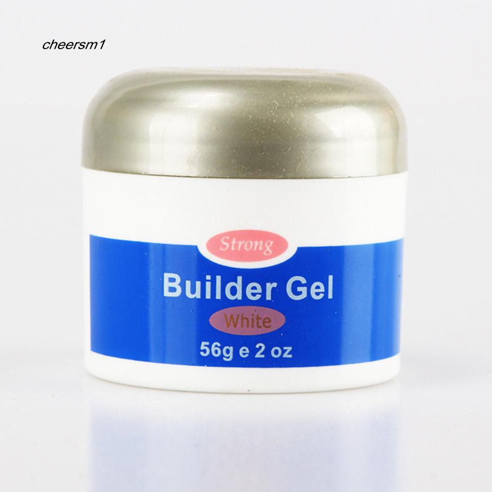 Lọ gel 56g đắp móng nhanh khô có nhiều màu tiện lợi hong khô bằng tia UV