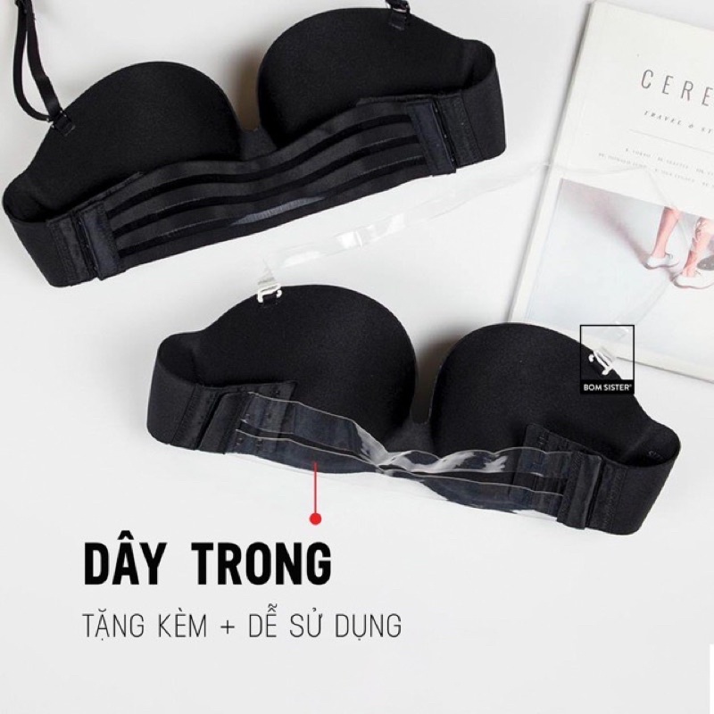Áo Lót Su Dây Rút Trước Ngực Tạo Khe - Kèm dây trong sau lưng