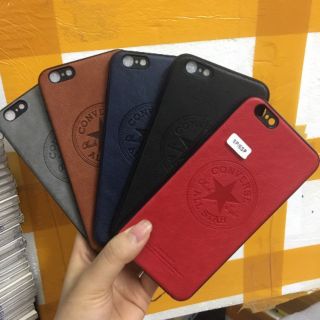 Ốp da họa tiết Converse cao cấp sang trọng cho iphone 6 plus/6s plus