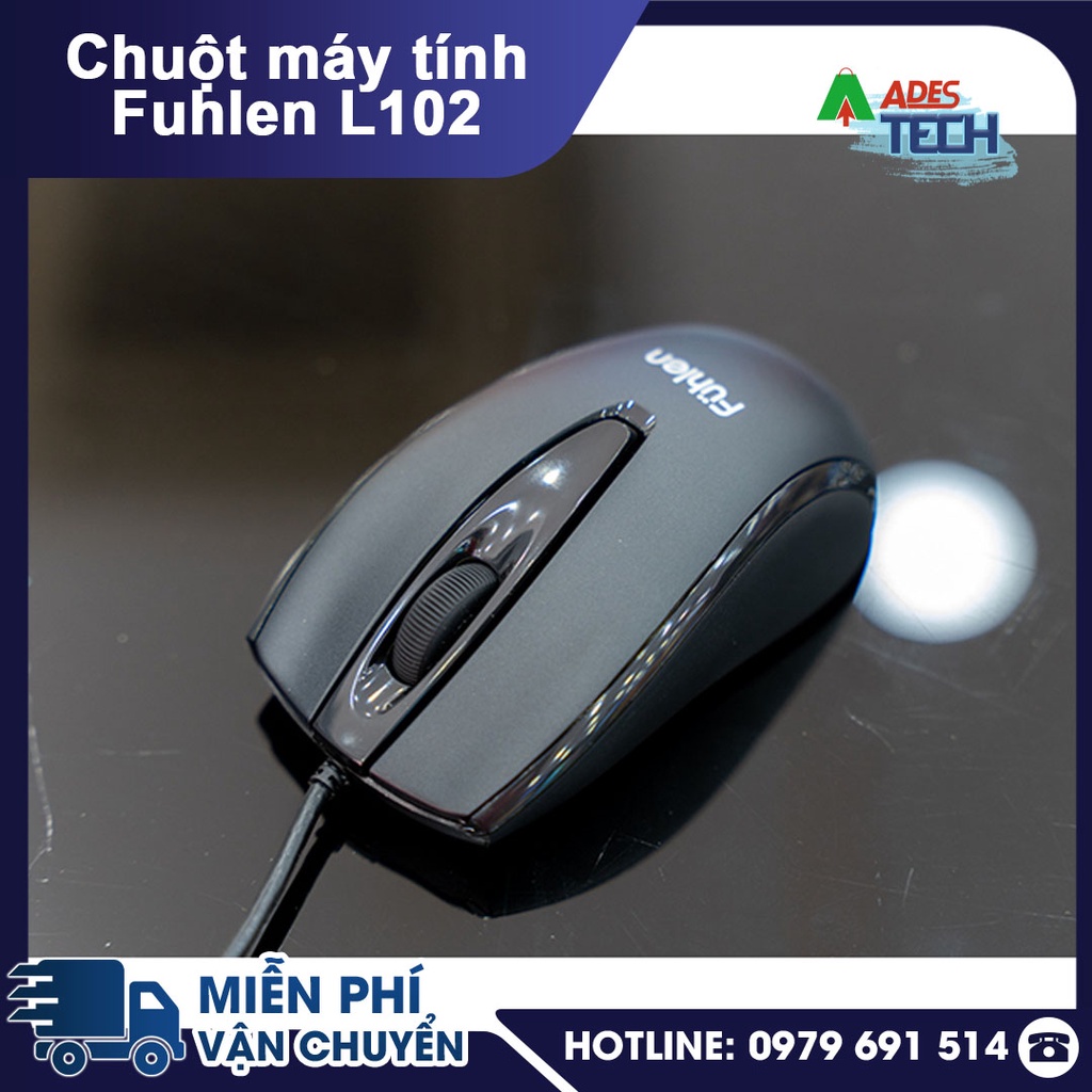 Chuột Máy Tính Có Dây Fuhlen L102 Kết nối USB | Chuột Văn Phòng Fuhlen Chính Hãng