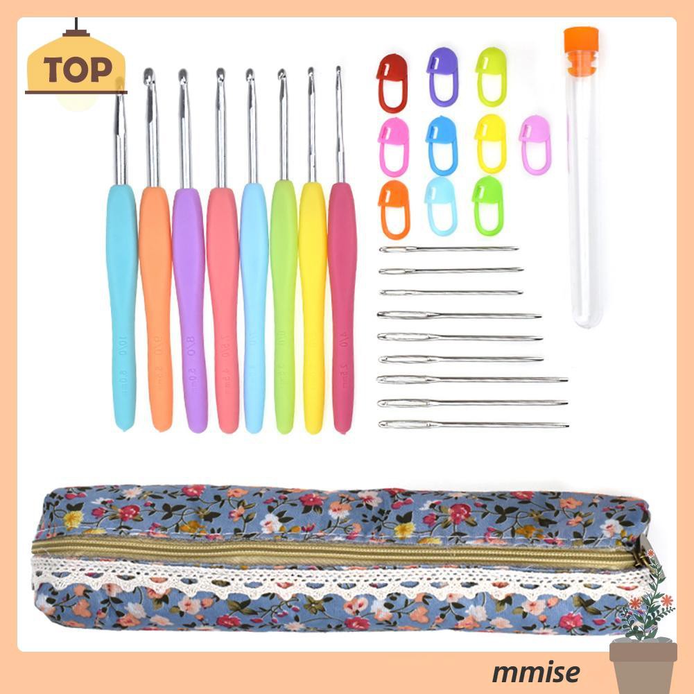 Bộ 28 Dụng Cụ Đan Móc Len Bằng Nhôm