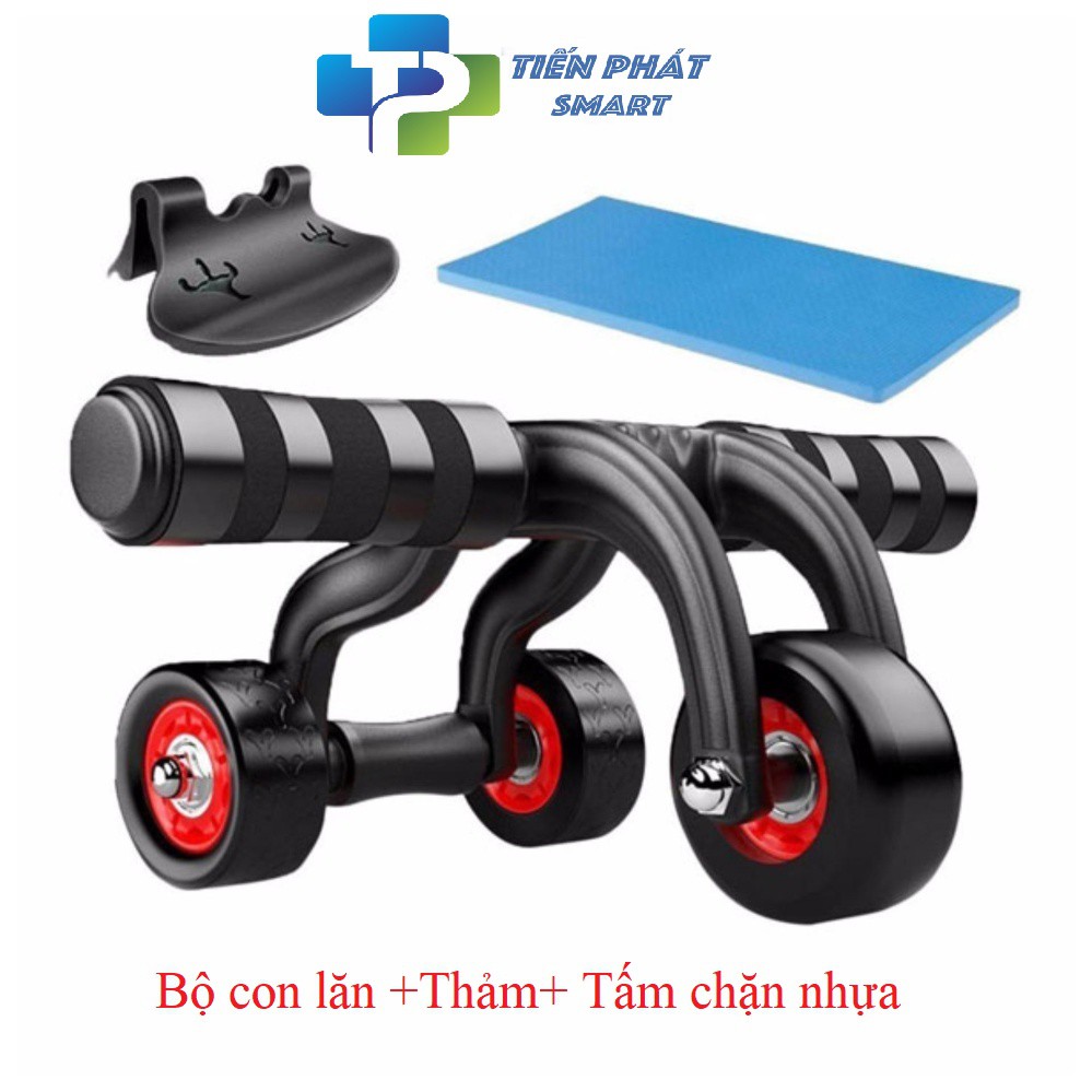 con lăn 4 bánh, 3 bánh tặng dây nhảy thể dục(Khách tùy chọn)