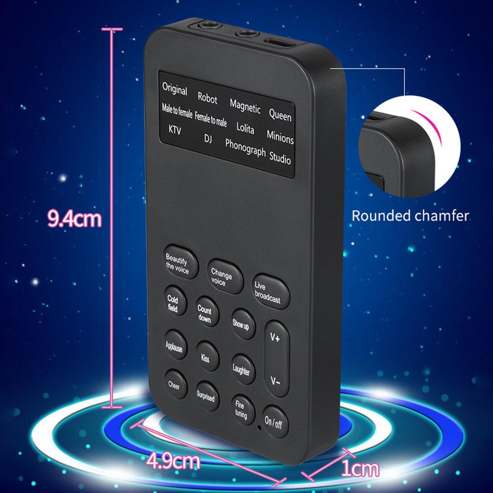 Micro AUGUSTINE 12 Chế Độ Thay Đổi Giọng Nói Cho Điện Thoại / Máy Tính