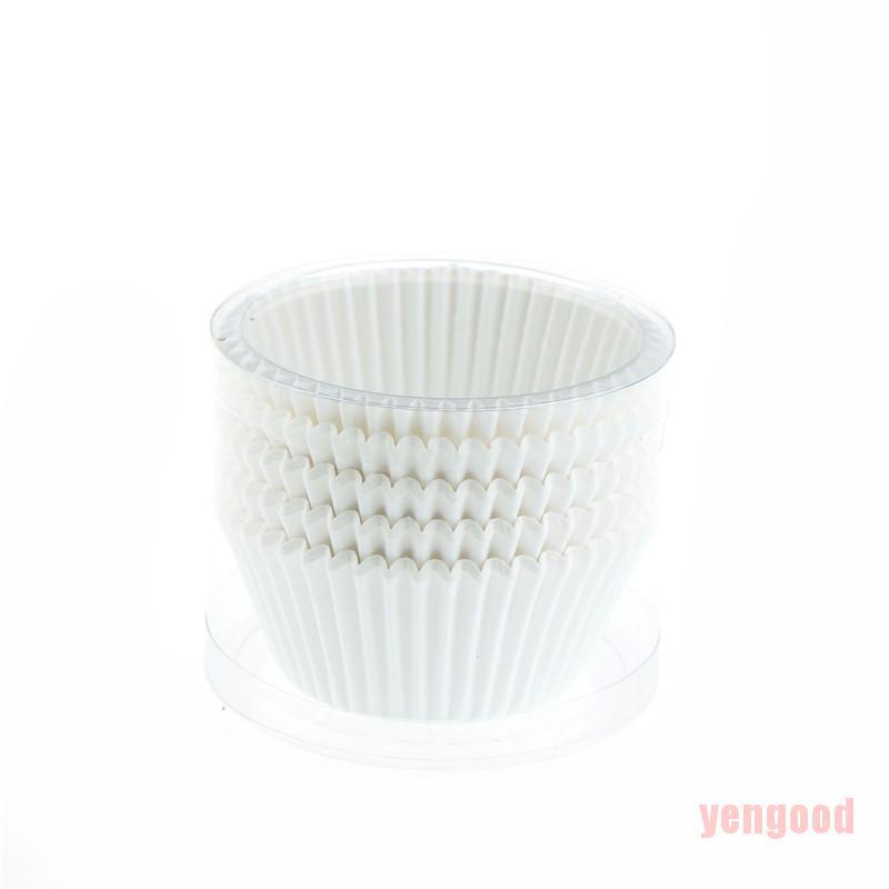 Bộ 100 Giấy Lót Bánh Cupcake Màu Trắng Tiện Lợi