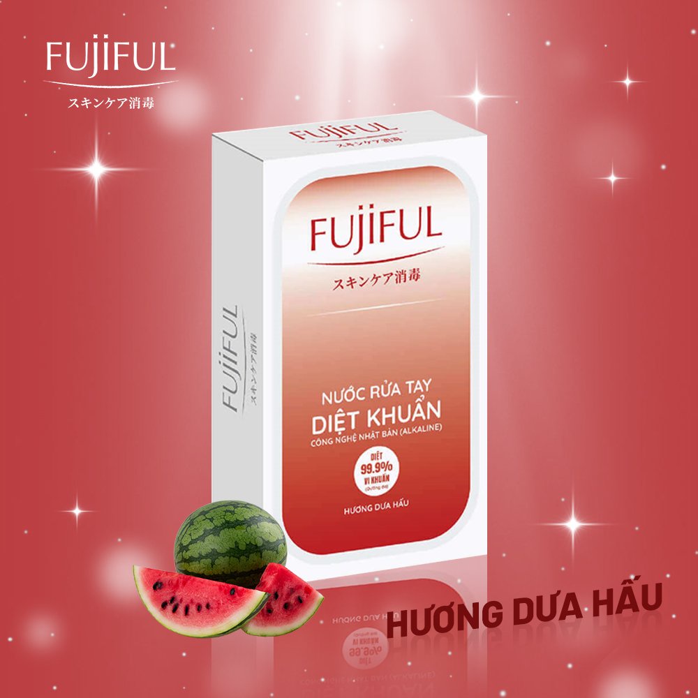 Combo 3 chai nước rửa tay dưỡng da FUJIFUL nhiều mùi hương