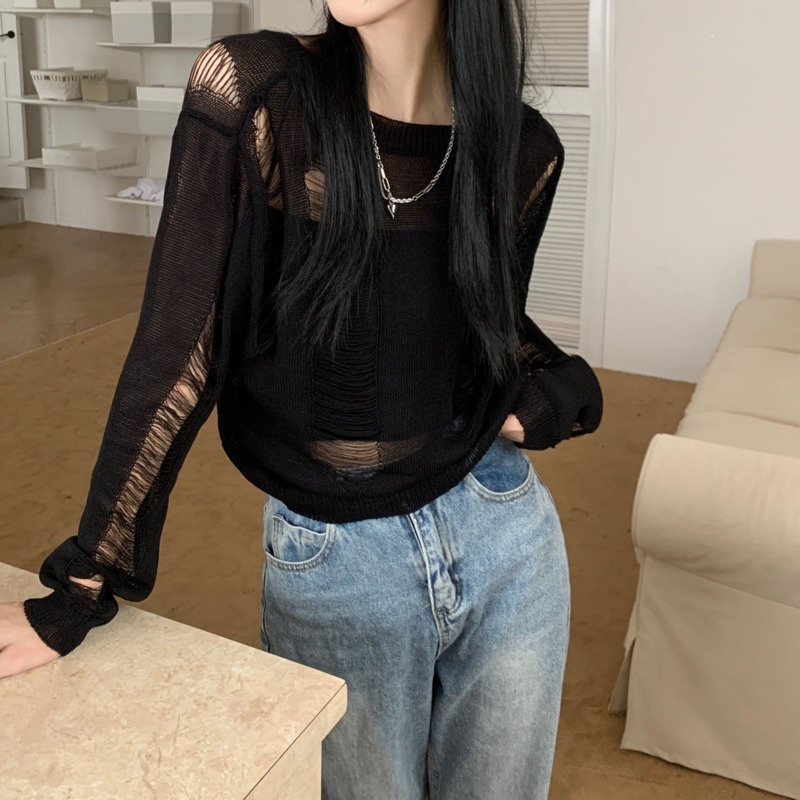 Áo Len Dài Tay Chống Nắng Màu Sắc Đơn Giản Thời Trang Dành Cho Mùa Thu