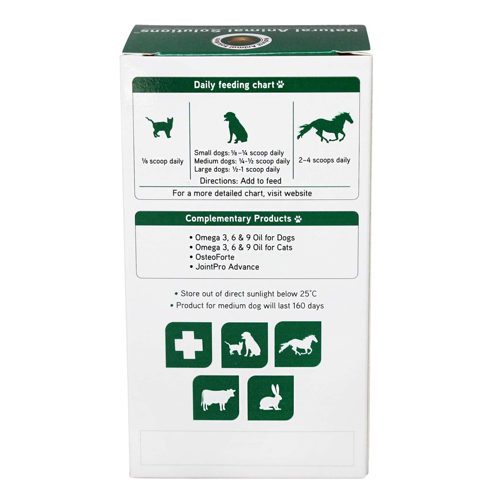 Bổ Sung Canxi Cho Thú Cưng Natural Animal Solutions Natures Organic Calcium 200g