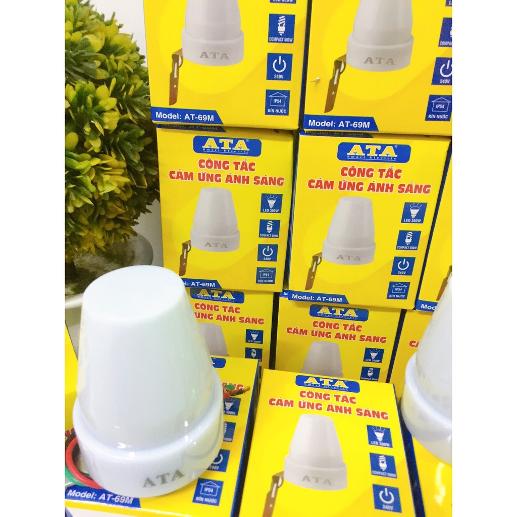 Cảm biến ánh sáng tự tắt mở đèn tự động công suất lớn  ATA AT-69M,Chính hãng bảo hành 12 tháng