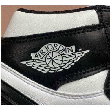 Giày Jordan Cổ Cao Panda, Sneaker Cao Cổ Đen Trắng