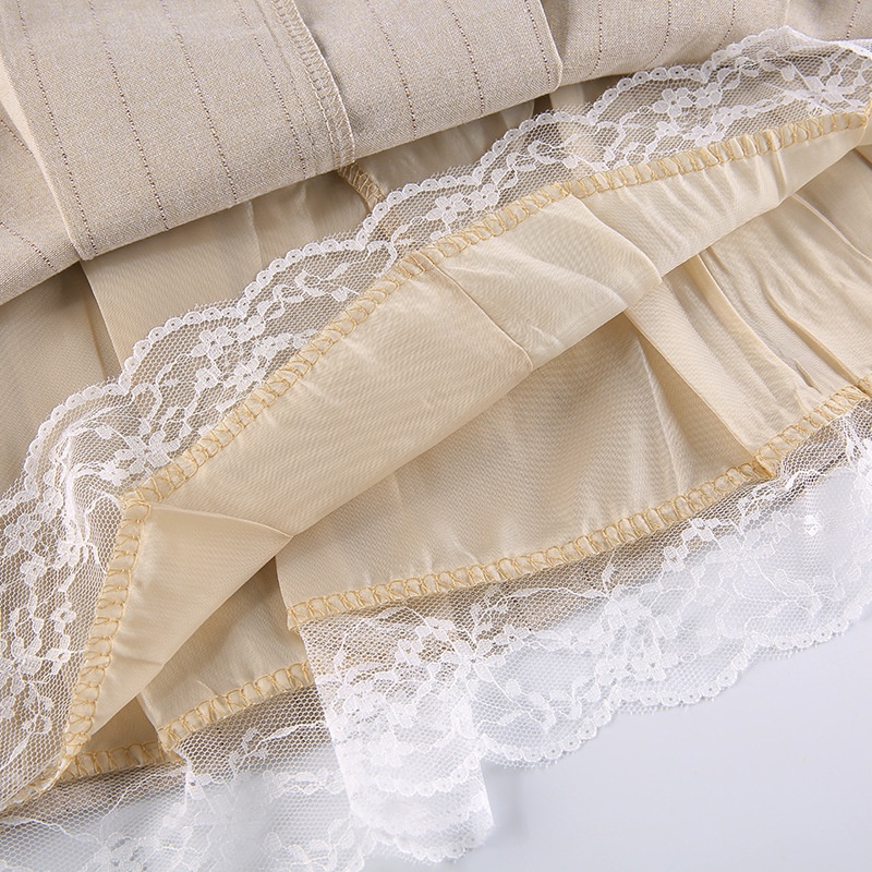 Chân Váy Ren Xếp Li Lưng Cao Thời Trang Dành Cho Nữ