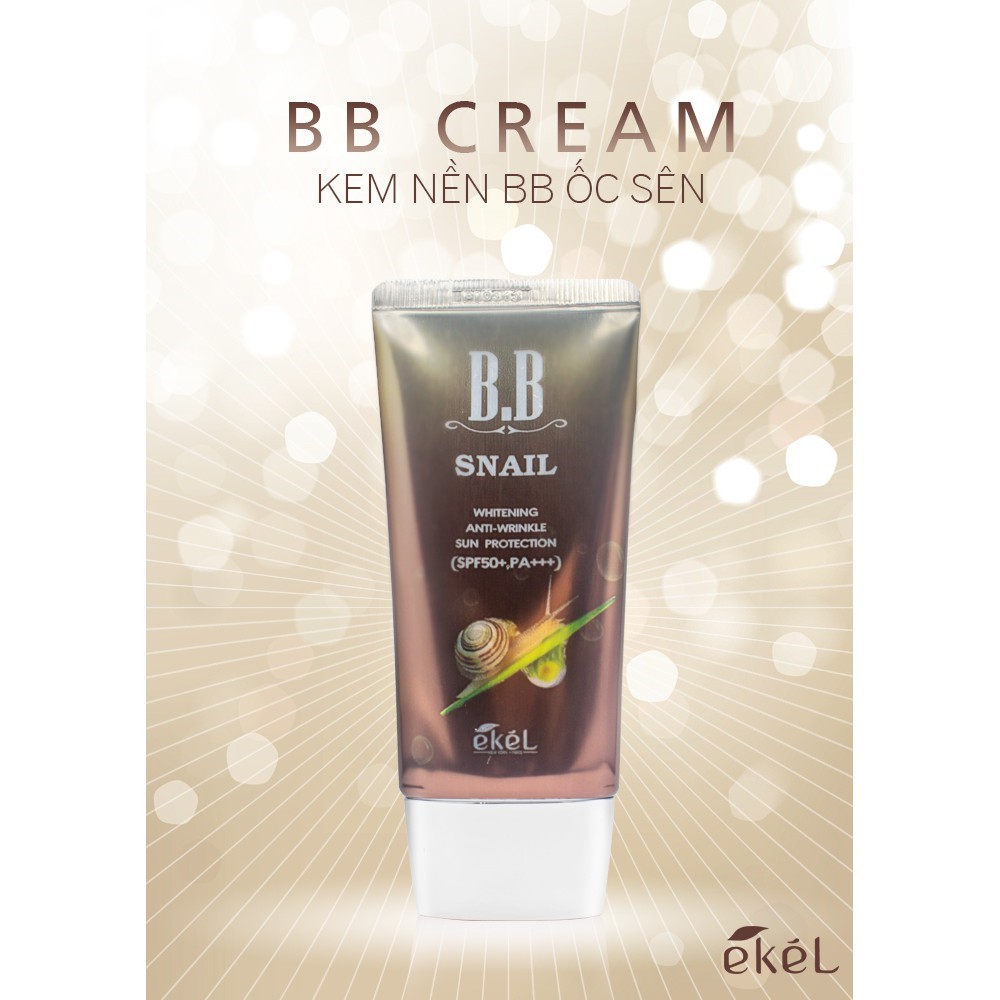 Kem nền trang điểm Ekel BB Cream chính hãng Hàn Quốc giúp chống lại tia cực tím cải thiện độ mịn da làm mờ nếp nhăn | BigBuy360 - bigbuy360.vn