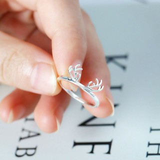 Nhẫn Bạc Sừng Hươu