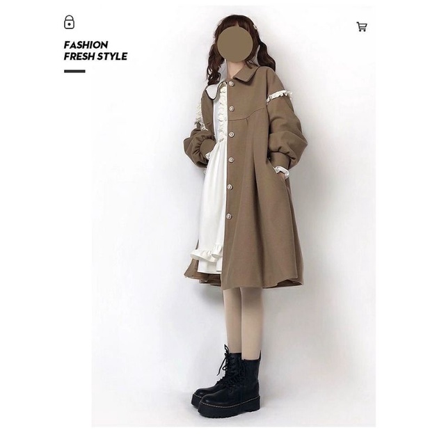 Áo khoác dáng dài phong cách Lolita