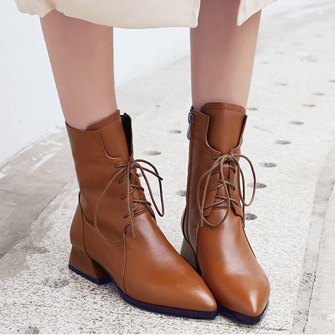 Boots  da nữ cá tính phong cách Hàn Quốc Bo18007