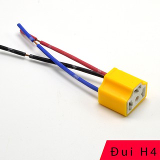 Chuôi đèn H4 cho bóng đèn Ô tô / Xe máy BH4 (Vàng)