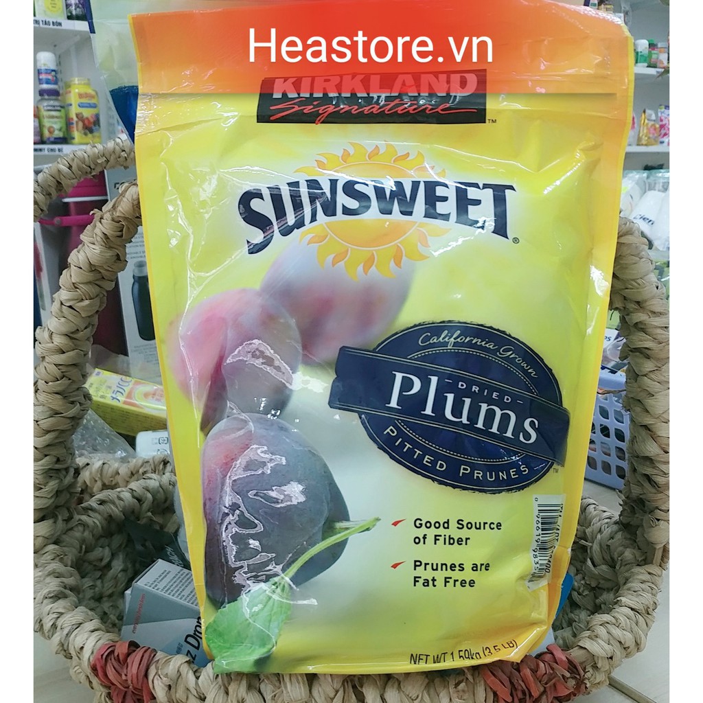 Mận sấy khô chua ngọt – Sunsweet Plums Kirkland (1.59kg)