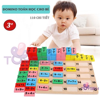 Đồ chơi domino toán học Toysem cho bé từ 3 tuổi 2in1 vừa chơi vừa học - Quà tặng quốc tế thiếu nhi