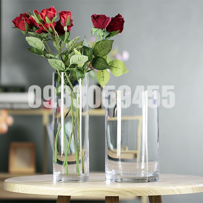 Bình bông lọ hoa thủy tinh trang trí - chậu cây thủy sinh hồ cá mini