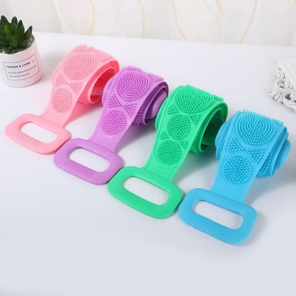 Dây Chà Lưng, Cọ Lưng Silicon 2 Mặt Gai Massage Cơ Thể - Trẻ Hoá Làn Da