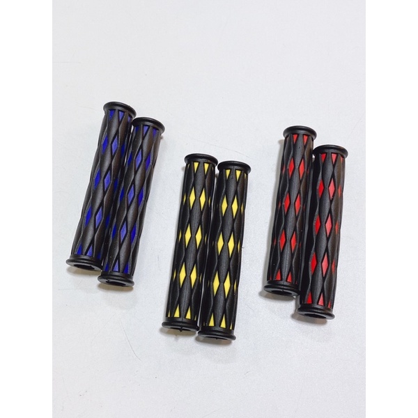 Cặp cao su tay thắng loại dày cho xe máy, cao su tay phanh đen sọc màu