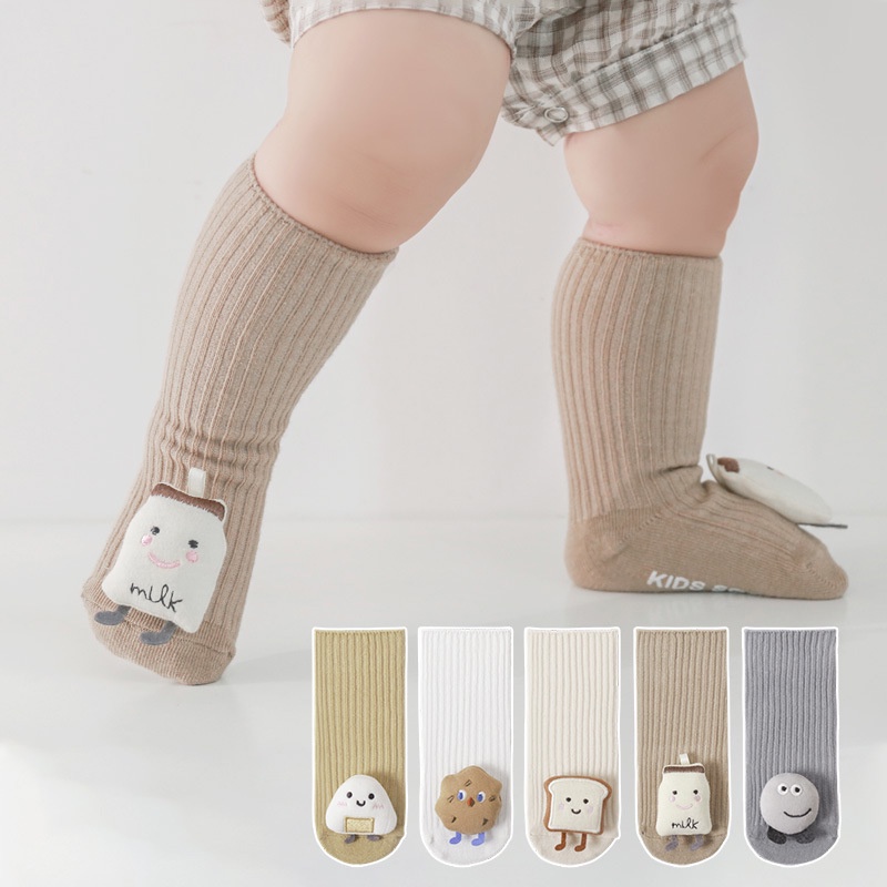 Tất cho bé, cao cổ chống trượt hình thú ngộ nghĩnh cho bé trai - bé gái