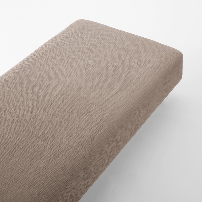 Muji Vỏ Nệm Cotton Vải Xô 3 Lớp