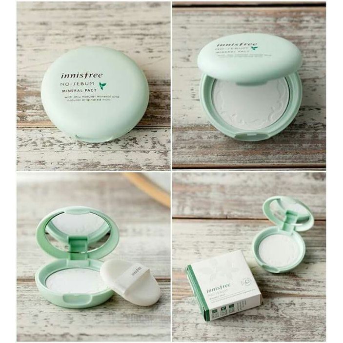 Phấn phủ dạng nén innisfree No Sebum Mineral Pact