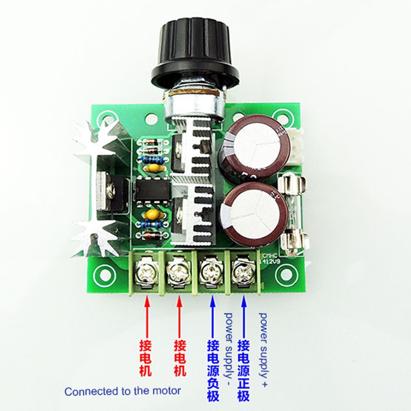 Động Cơ Điều Chỉnh Tốc Độ Dc 12v 24v 30v 40v 13khz Pwm Dc 10a 50v 1000uf Chất Lượng Cao