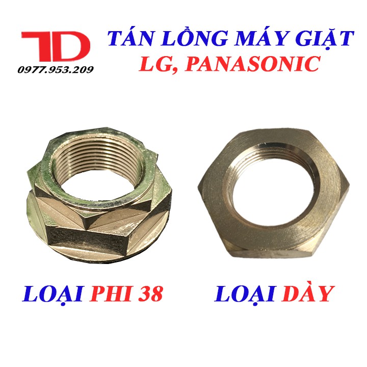 Tán lồng máy giặt LG, PANASONIC loại dày, loại phi 38