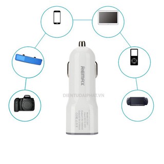 Củ sạc Ô TÔ hãng Remax 2 cổng USB