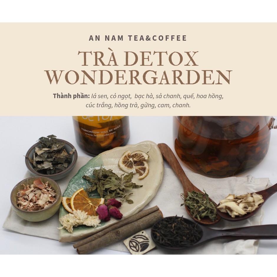 Trà Detox An Nam được các bác sĩ đông y lên công thức với hơn 10 thành phần dược liệu tự nhiên Việt Nam