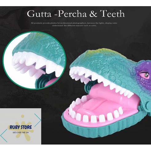 ĐỒ CHƠI KHỦNG LONG / CÁ SẤU 3D CẮN TAY CÓ ĐÈN & ÂM THANH