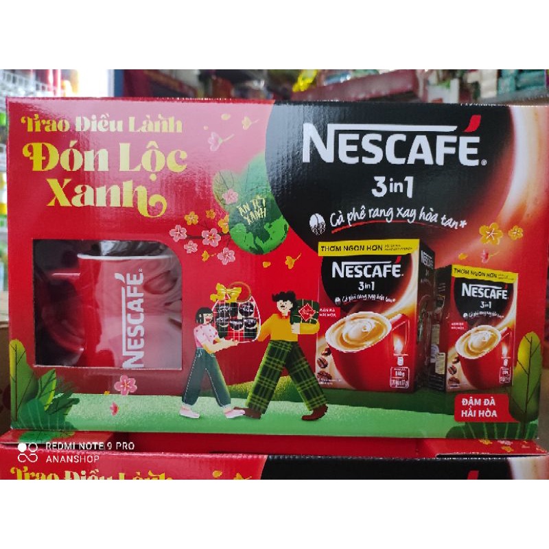 Hộp quà Tết Như Ý Nestle tết 2022 Trao điều lành - Đón lộc xanh