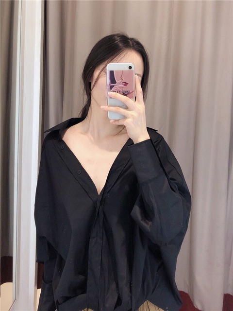 Áo sơ mi kiểu - form rộng