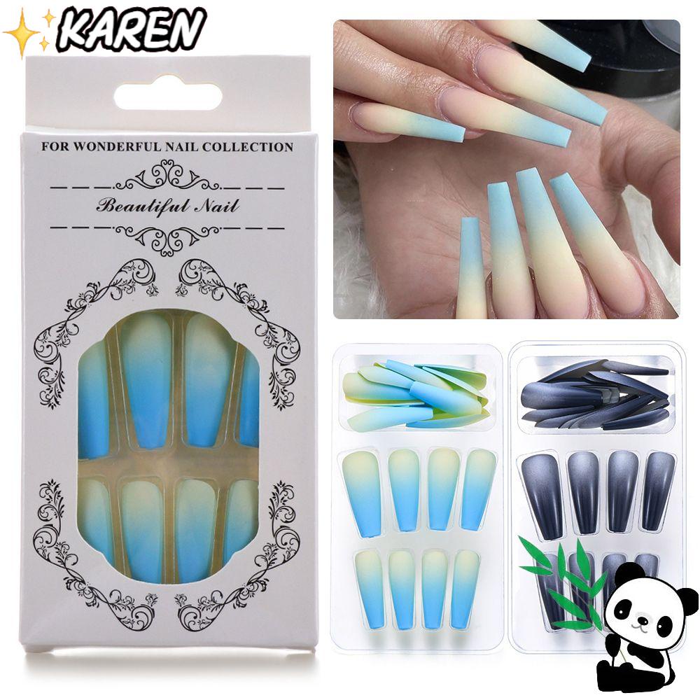 Móng Tay Giả Che Phủ Toàn Diện Màu Lì Xinh Xắn