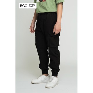 Quần Jogger BOO Kaki Nam Dáng Thể Thao Phối Túi Hộp In Logo Starwars Cao Cấp Màu Đen
