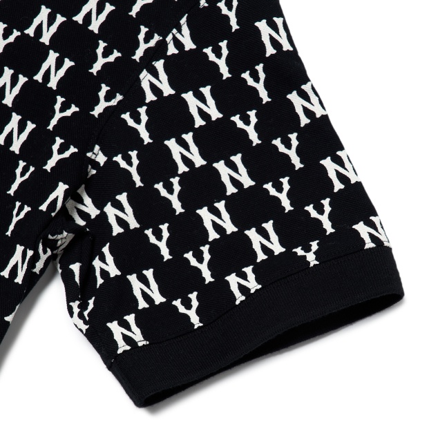 ÁO POLO MLB MEN'S BASIC MONOGRAM🔥CHÍNH HÃNG🔥T-shirt MLB Logo NY Màu Đen  - SIMPLE SNEAKE