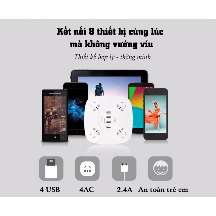 Ổ cắm điện Pisen KY-44  - Hàng chính hãng