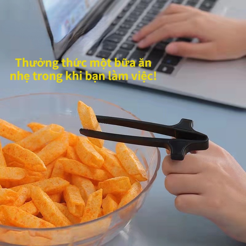 Lười Đũa Gắp Đồ Ăn Vặt, Kẹp Đồ Ăn Vặt Kẹp Ngón Tay Đồ Ăn Vặt/Đồ Ăn Vặt/Đũa Tay Sạch Tay Người Lười Biến Dạng Vòng Ngón Tay Lười，Đũa gắp kiểu nhẫn đeo ngón tay tiện lợi cho người lớn