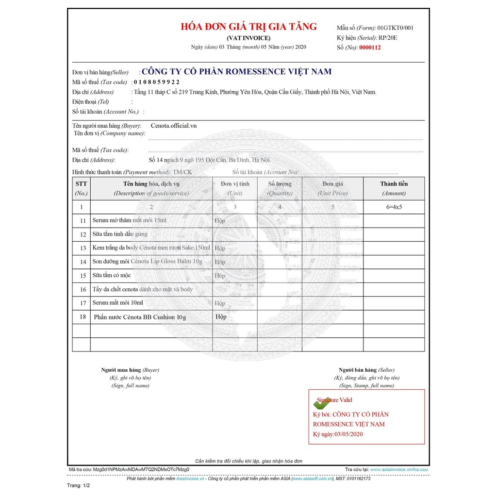 [Chính hãng] Phấn nước Cénota BB Cushion 10g chống nắng, lâu trôi, kiềm dầu tốt, mỏng mịn tự nhiên  - Mã C42 | BigBuy360 - bigbuy360.vn