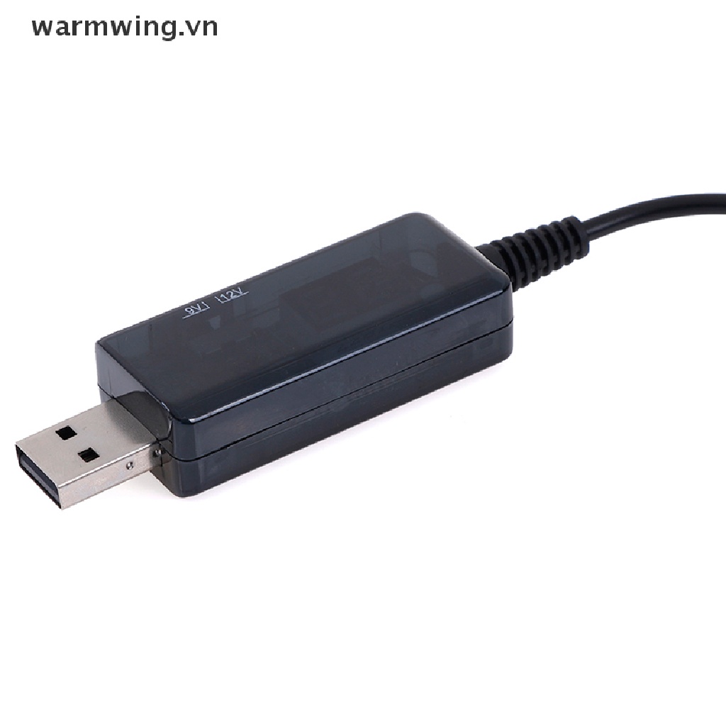 【warmwing】 Usb booster cable 5V step up to 9V 12V voltage converter 1A step-up display .