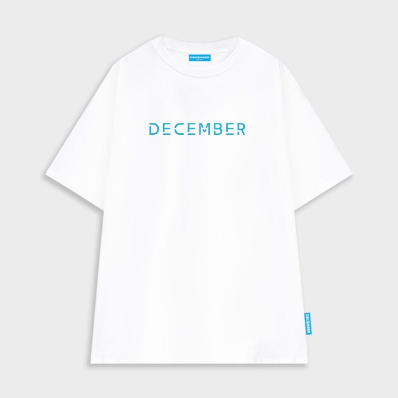 Áo thun form rộng tay lỡ unisex Localbrand December White V2