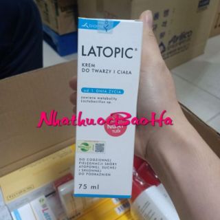 Kem dưỡng ẩm dịu ngứa latopic 75ml