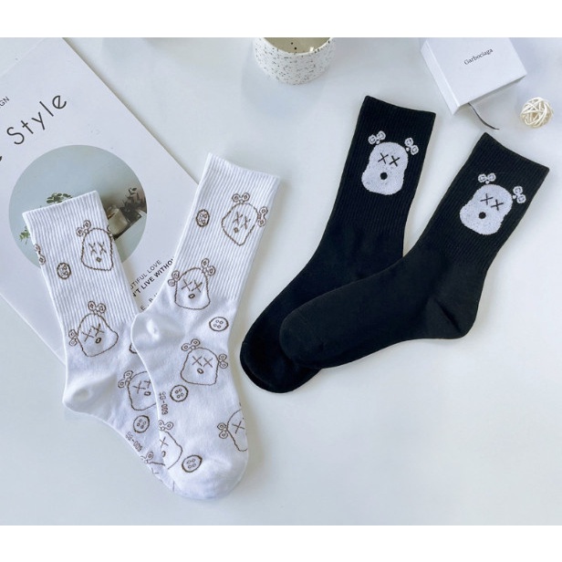 Vớ Tất hình Gấu cao cổ Nam Nữ siêu dễ thương và xinh xắn